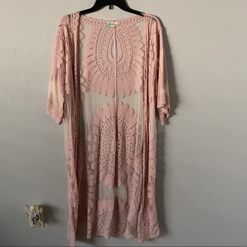 Lace kimono